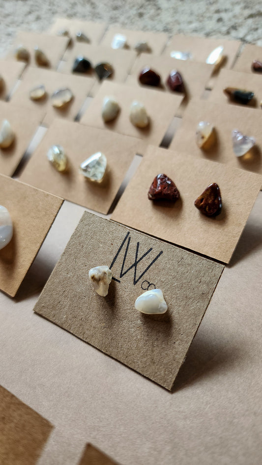 Polished Rock Earrings