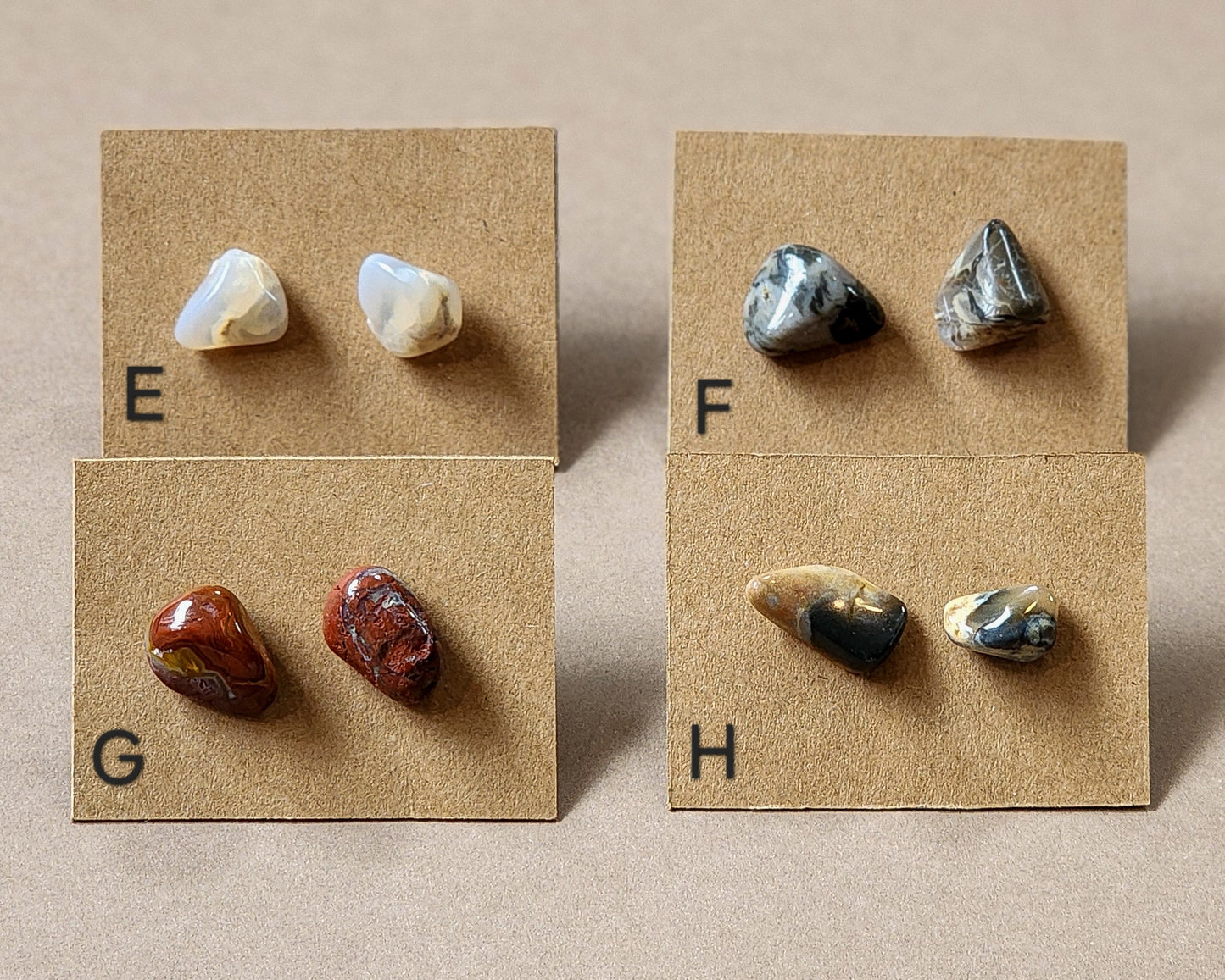 Polished Rock Earrings