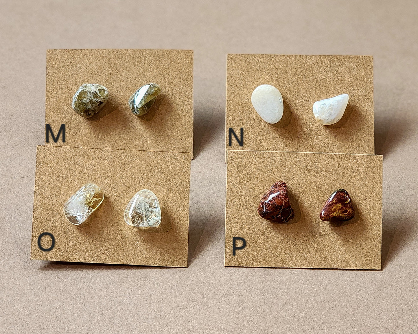 Polished Rock Earrings