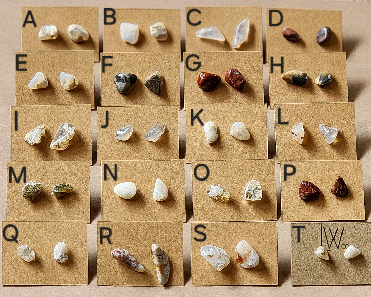 Polished Rock Earrings